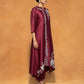 Maroon Mirage Suit set
