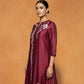 Maroon Mirage Suit set