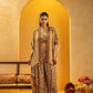 Rangtara embellished layered pant set with cape