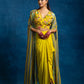 Aarani embellished  drape skirt  set with long cape