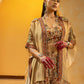 Rangtara embellished layered pant set with cape