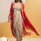 Rangtara embellished drape skirt set