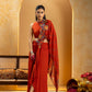 Rangtara Appliqued pre-stitched saree