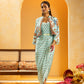 Rangtara embellished drape dress set