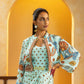 Rangtara embellished drape dress set