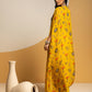 Taarani embellished  drape skirt  set with long cape