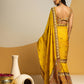 Taarani embellished pre-stitched saree set