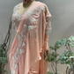 Blush Pink Ruffle Saree
