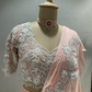 Blush Pink Ruffle Saree