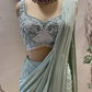 Mint Green Draped Saree