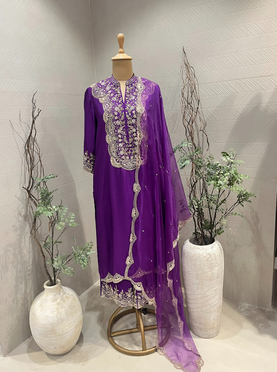 Royal Purple Kurta Set