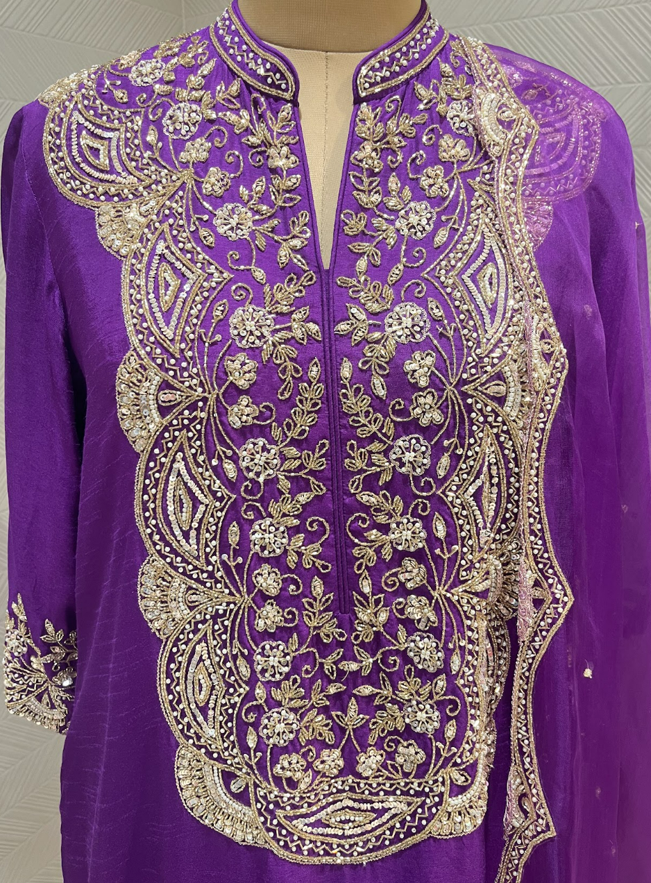 Royal Purple Kurta Set