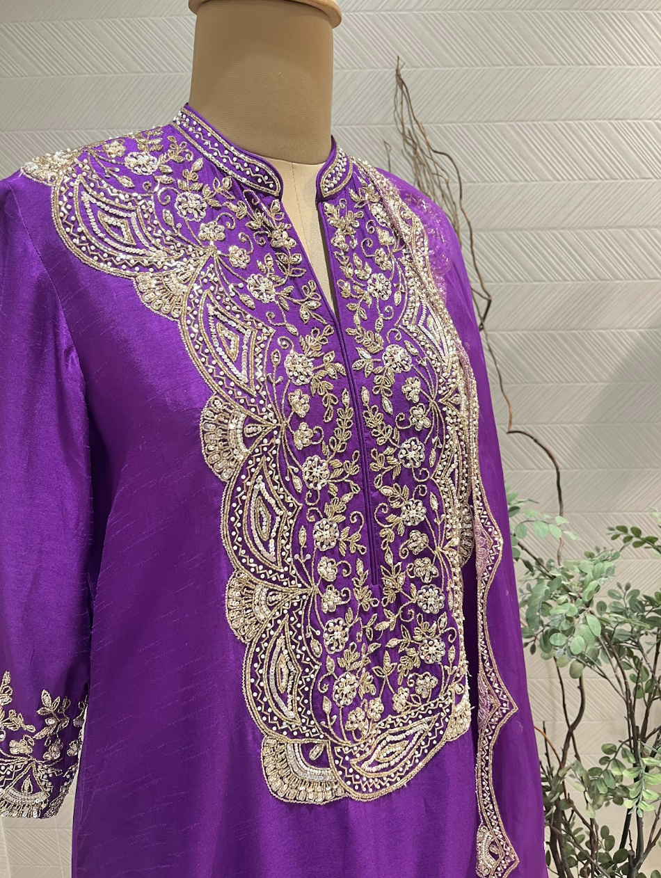 Royal Purple Kurta Set
