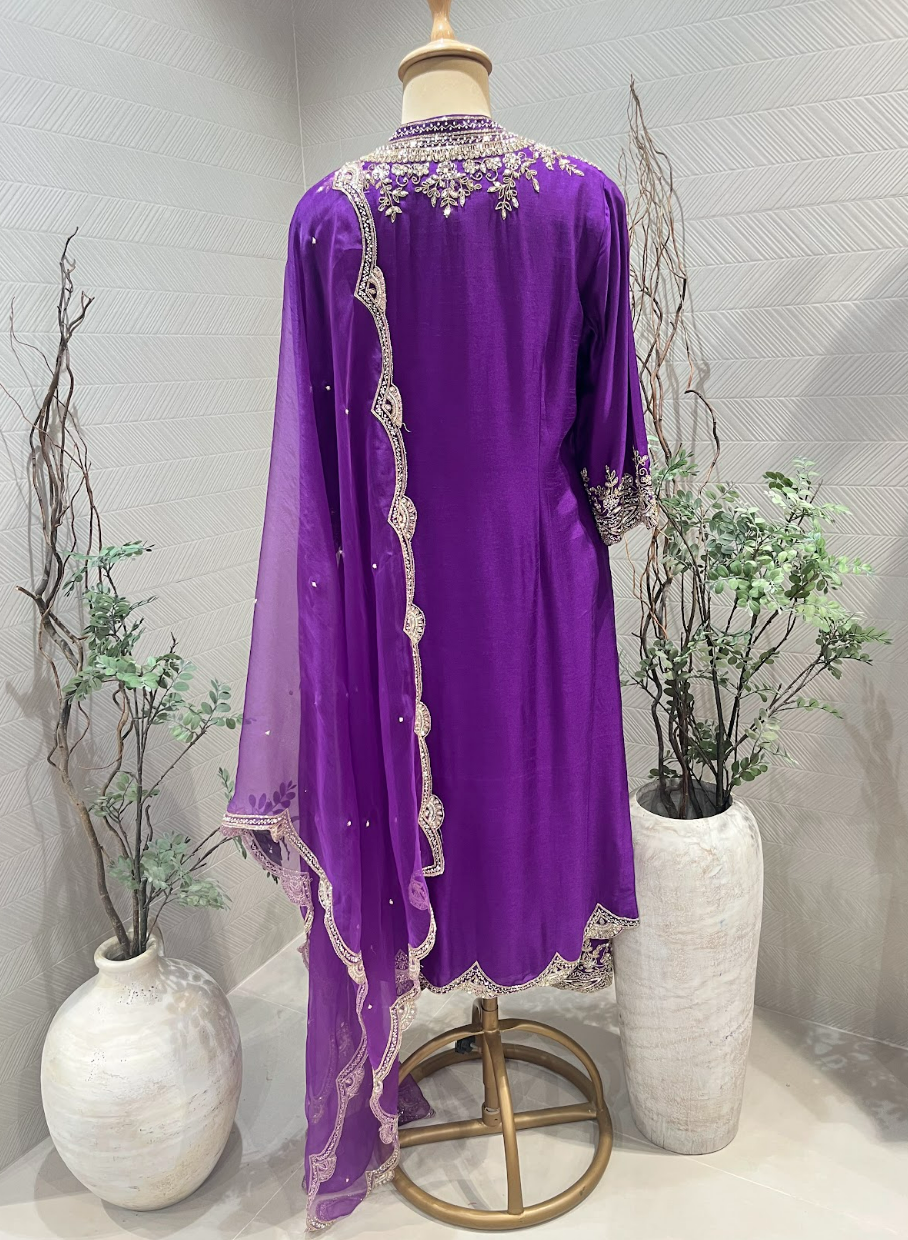 Royal Purple Kurta Set