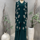 Emerald green jacket Sharara set