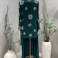 Emerald green jacket Sharara set