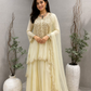 Ivory  Sharara set
