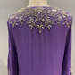 Royal purple kaftan set