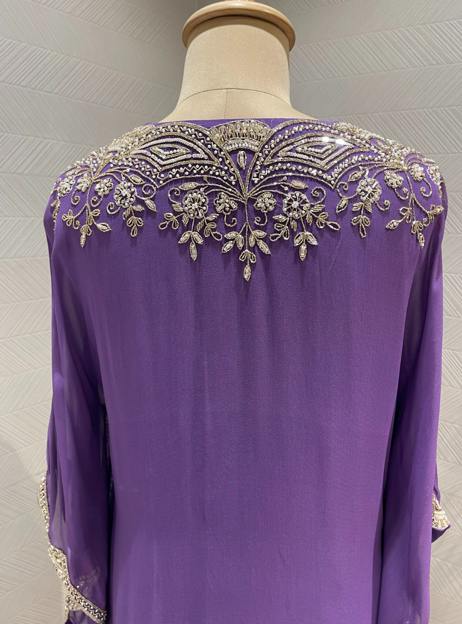 Royal purple kaftan set