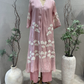 Blush Pink Appliqué Kurta Set