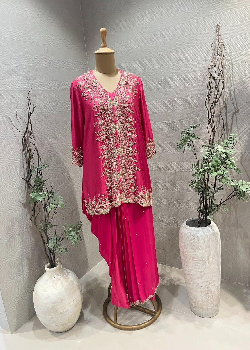Rani Pink Sharara Set