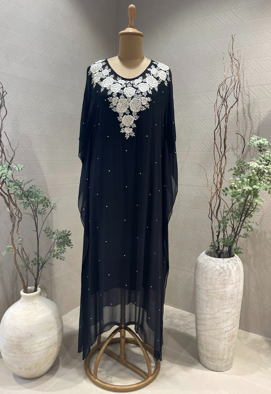 Midnight Black kaftan