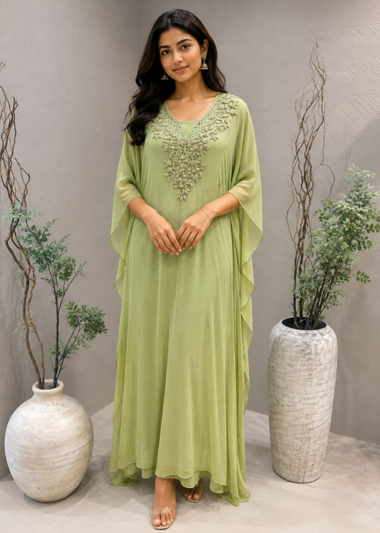 Pista green kaftan