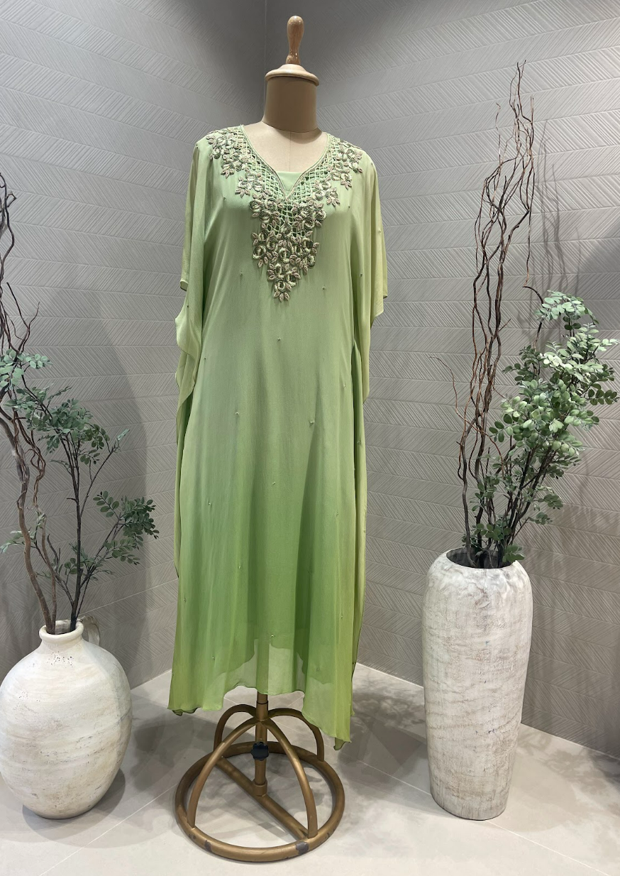Pista green kaftan