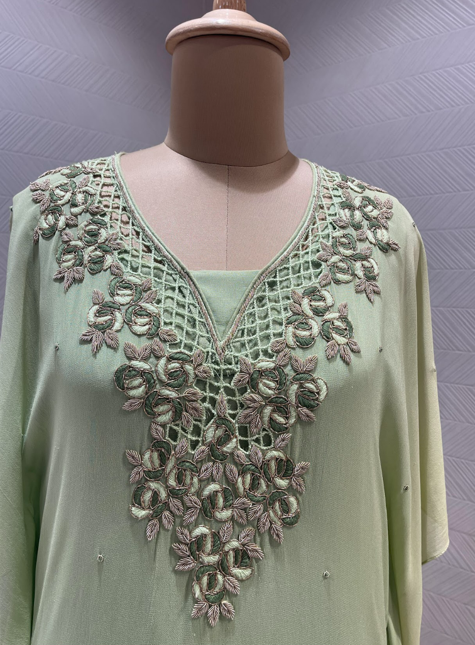 Pista green kaftan