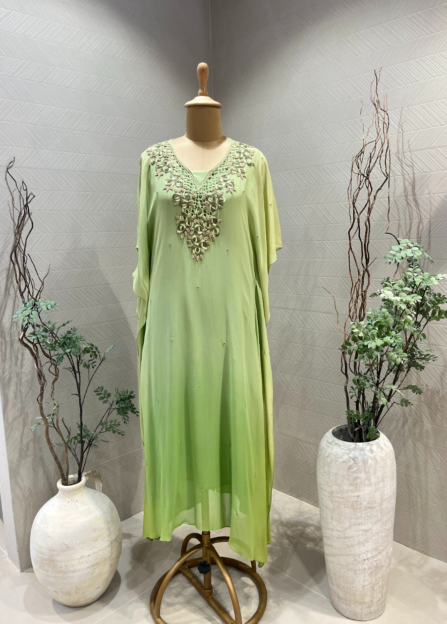 Pista green kaftan