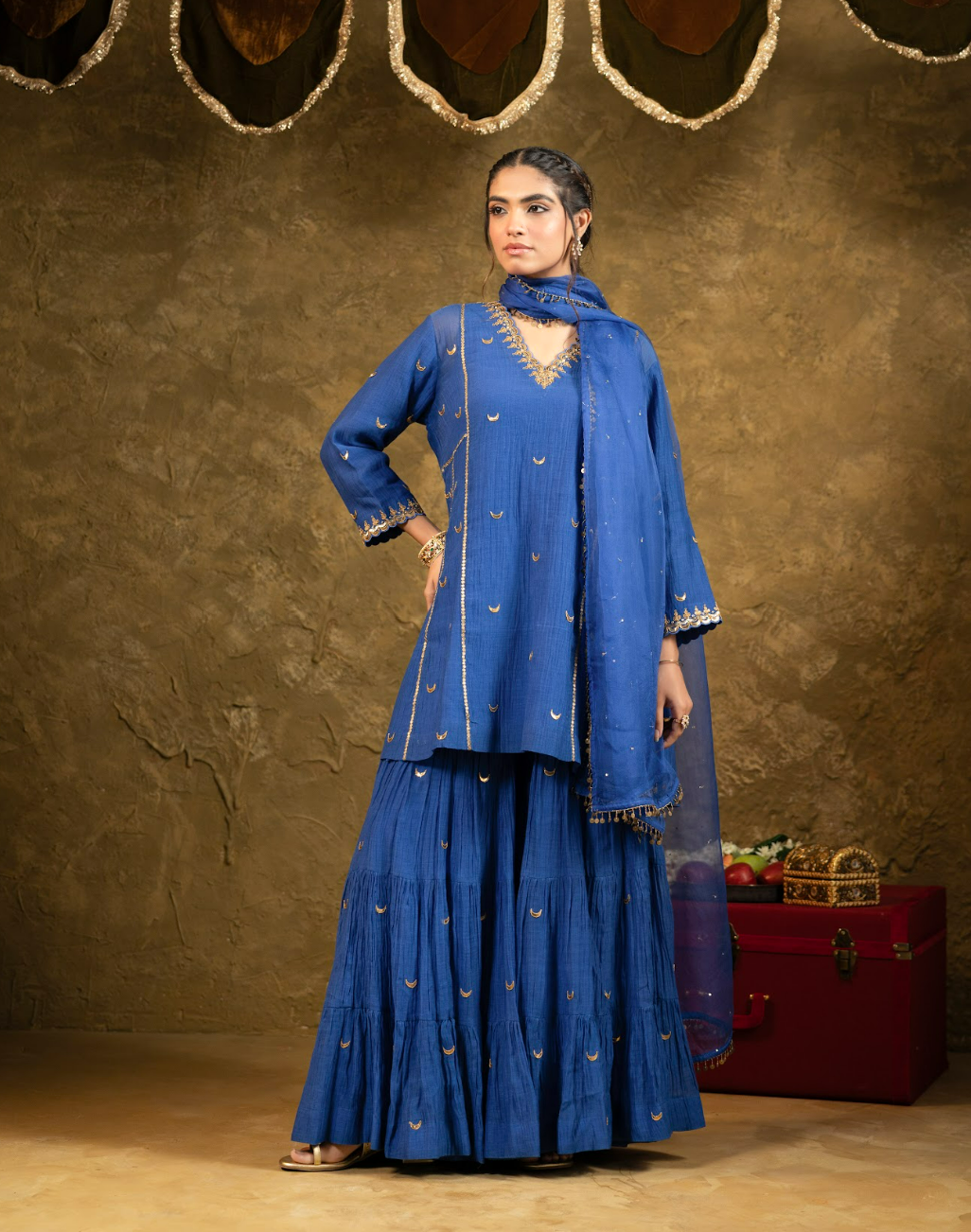 Chaand Booti Sharara Set