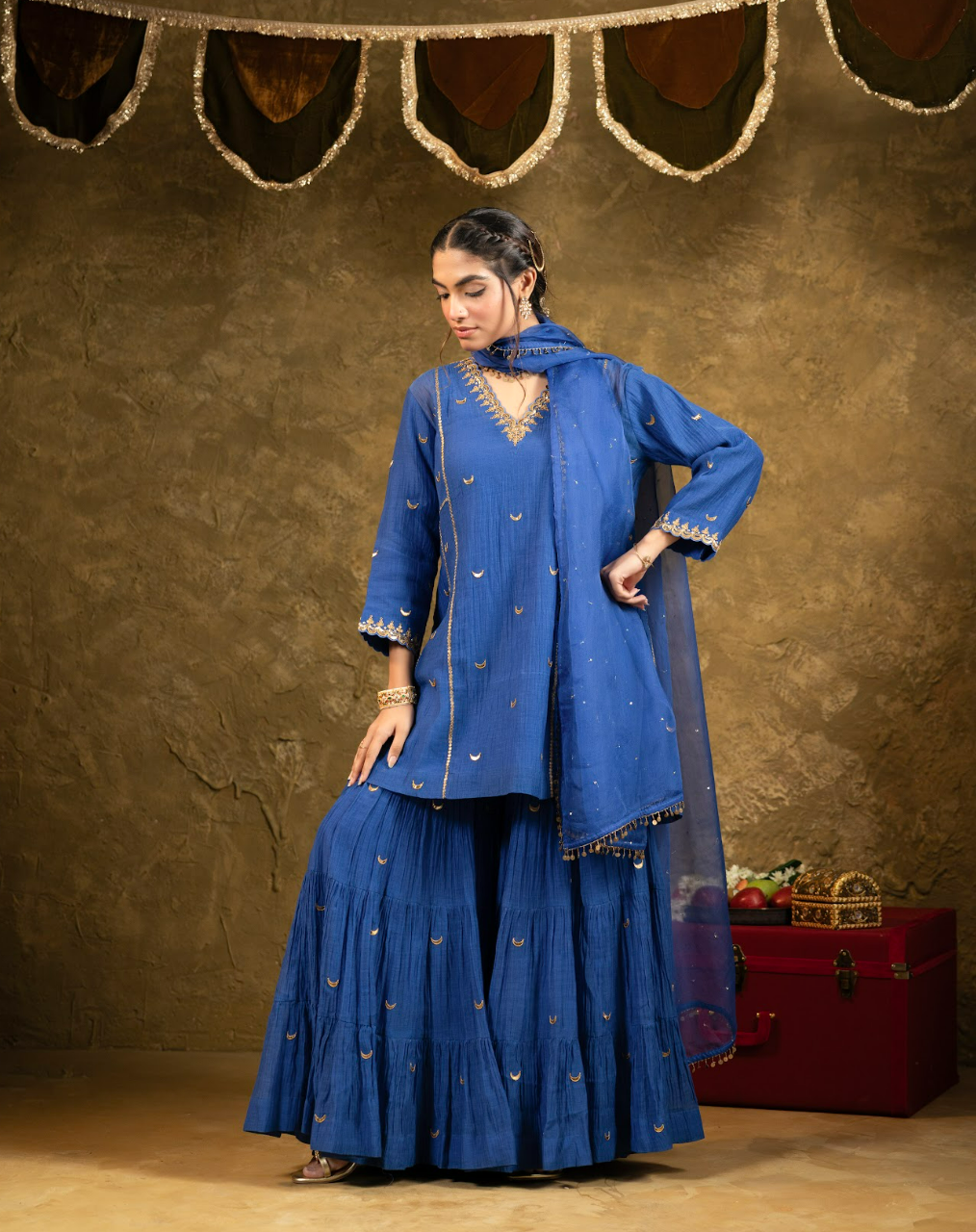 Chaand Booti Sharara Set