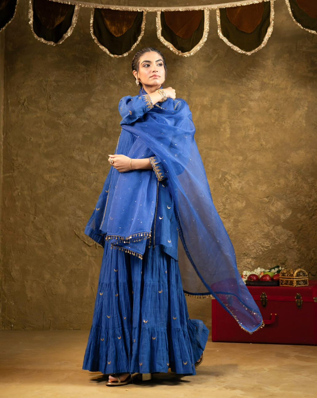 Chaand Booti Sharara Set