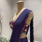 Deep Purple Pre Stitched Saree