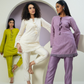 Chanderi Threadwork Tassle Co-ord Set