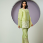 Chanderi Cutwork Flared Sleeves Co-ord Set
