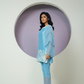 Chanderi Cutwork Flared Sleeves Co-ord Set