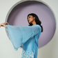 Chanderi Cutwork Flared Sleeves Co-ord Set
