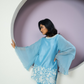 Chanderi Cutwork Flared Sleeves Co-ord Set
