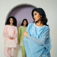 Chanderi Cutwork Flared Sleeves Co-ord Set
