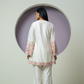 Bell Sleeves Chanderi Cutwork Co-ord Set