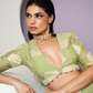 Mul Chanderi Applique work Lehenga