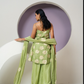 Mul chanderi Applique work Sharara Set