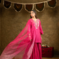 Pink Kamal Lappa Sharara Set