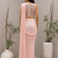 Blush Pink Drape Saree