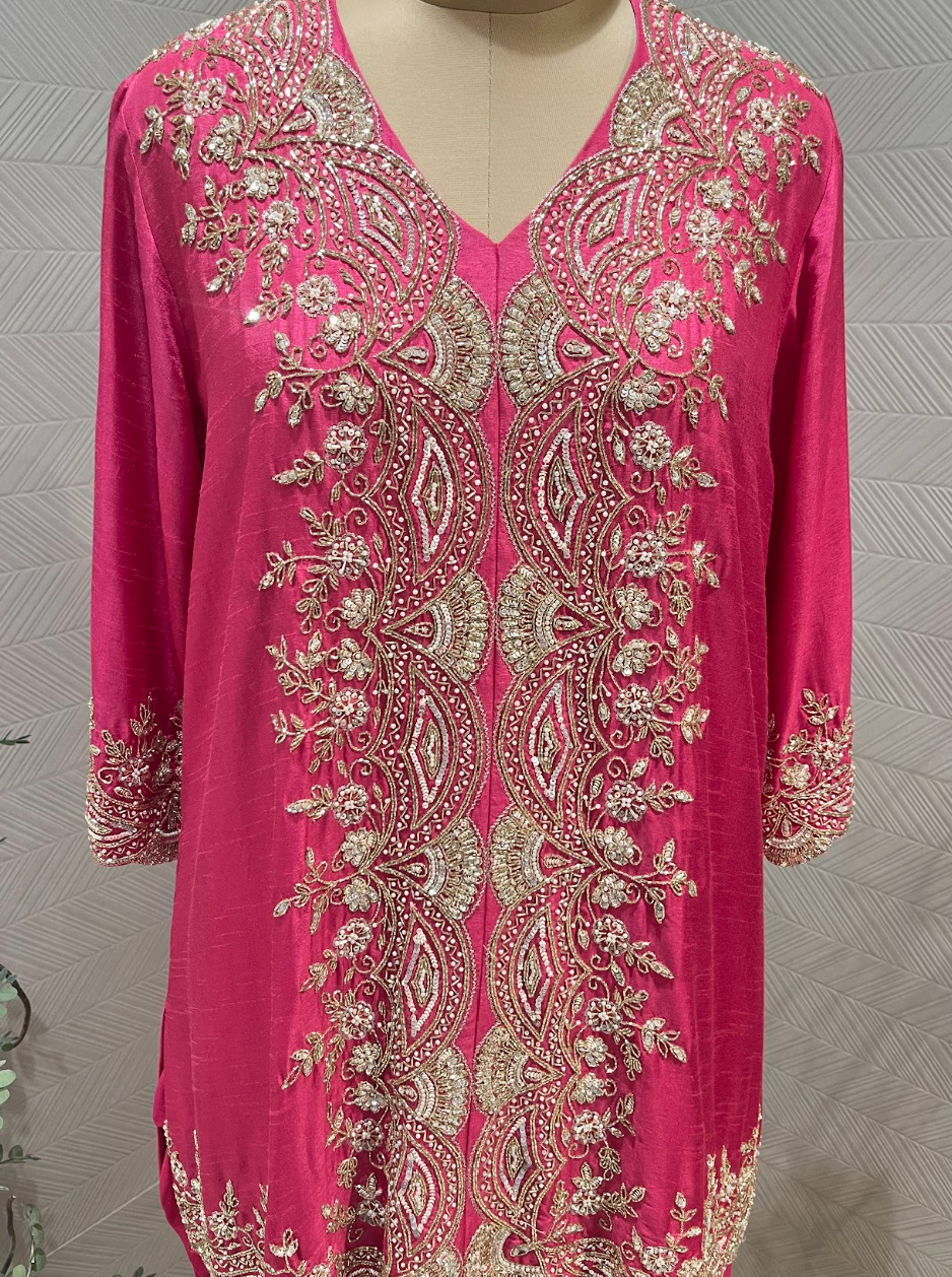 Rani Pink Sharara Set