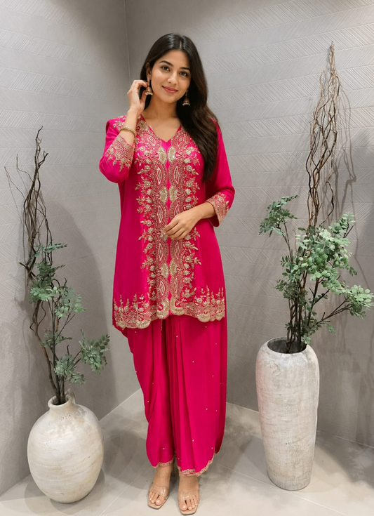 Rani Pink Sharara Set