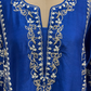 Royal Blue Embroidered Cord Set