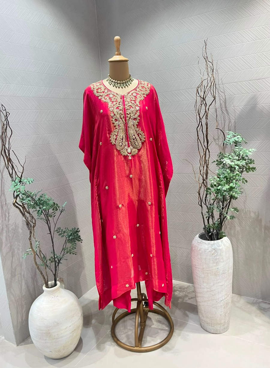 fuschia pink kaftan
