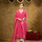 Pink 5 boota kurta set